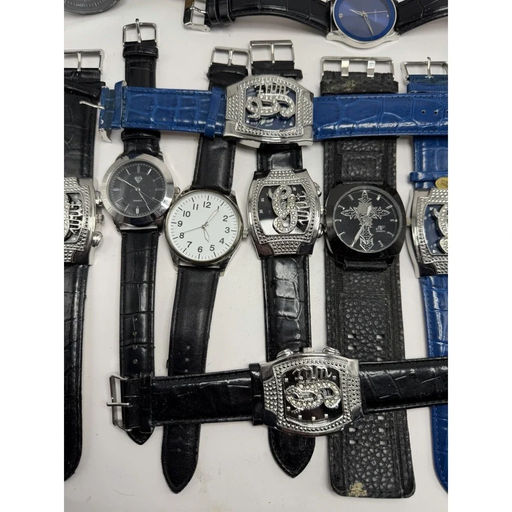 Unbranded Mens Watches Lot Of 17 For Parts‎ Or Repair